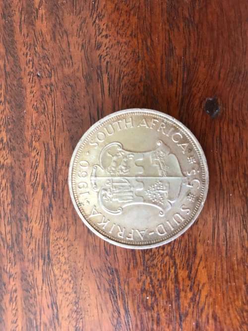 # 1960 SILVER FIVE SHILLING #