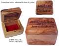 Olive Wood Box - Jerusalem View (Imported from the Holy Land)