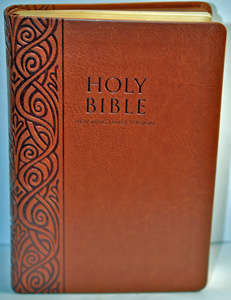New King James Version - Italian Leather- Brown