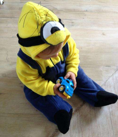 Cute Minion Onesie Play Suit! Dress Up, Play, Or Sleep Wear 12 - 18 Months