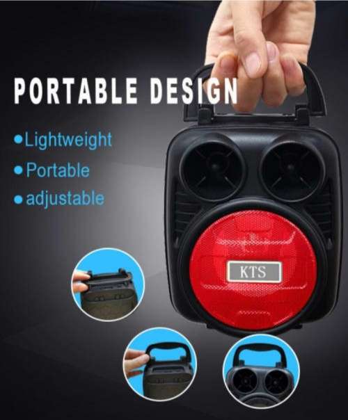 3` Wireless Portable Speaker Sound System with Bluetooth, USB, Micro SD and FM Radio