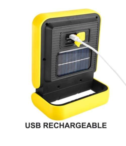 ***Mid Month***Solar Powered LED Floodlights USB Rechargeable COB Work Lights