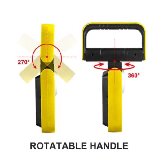 ***Mid Month***Solar Powered LED Floodlights USB Rechargeable COB Work Lights