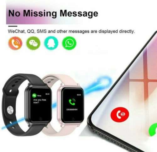 1.5inch Smart Watch Fitness Bracelet. Heart Rate, Blood Pressure Monitor. Your Health Steward