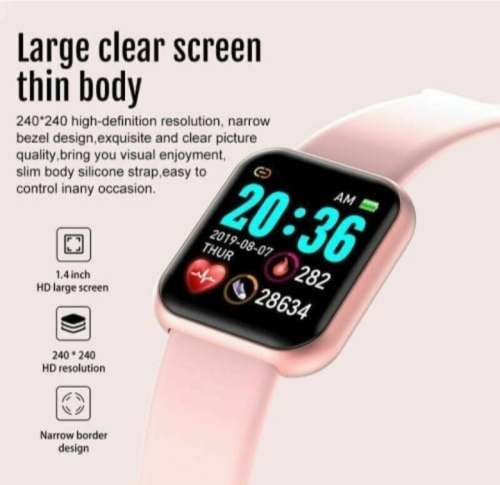 1.5inch Smart Watch Fitness Bracelet. Heart Rate, Blood Pressure Monitor. Your Health Steward