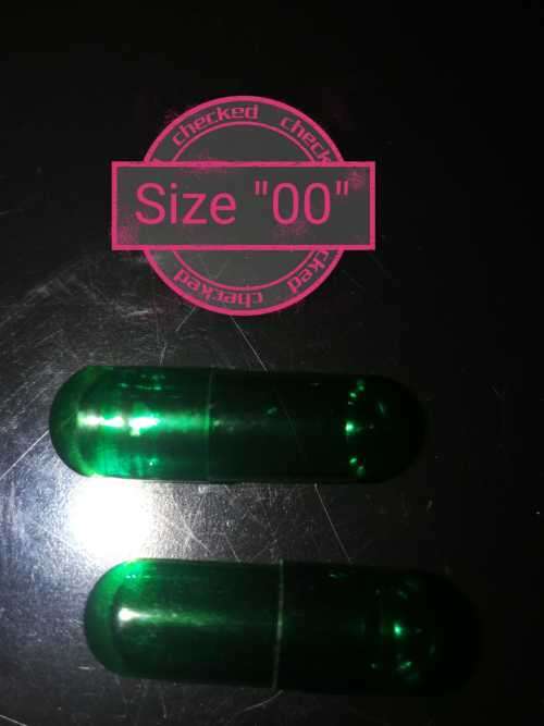 CAPSUGEL Size "00" transparent Gelatin Empty Capsules 1000 Kosher & HALAL Certified