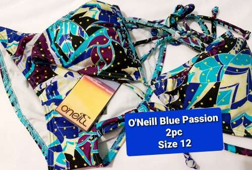 O'Neill Blue Passion 2pc Bikini Set Size 36