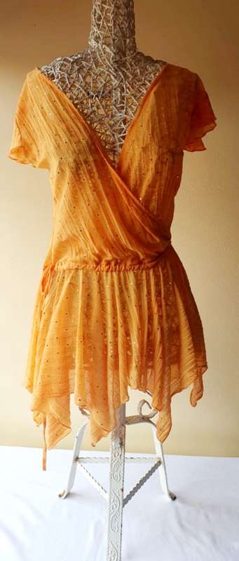 Orange Summer DressTop (Size M)