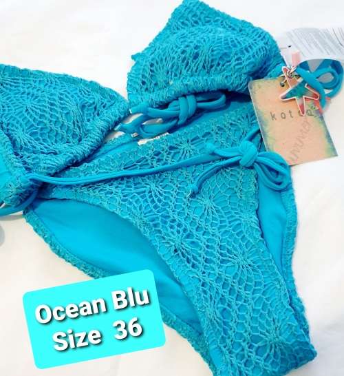 SWIMWEAR Ocean Blue 2PC Bikini Set (Size 36)