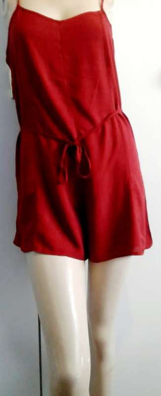 Forever 21 Maroon Short Jumpsuit (SIZE M)