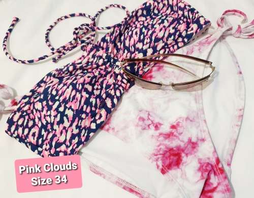 Pink Clouds 2pc Bikini Set (Size 34)