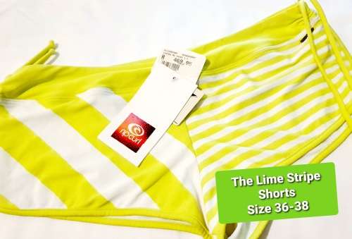 RIPCURL Lime Stripe Shorts (Size 36-38)