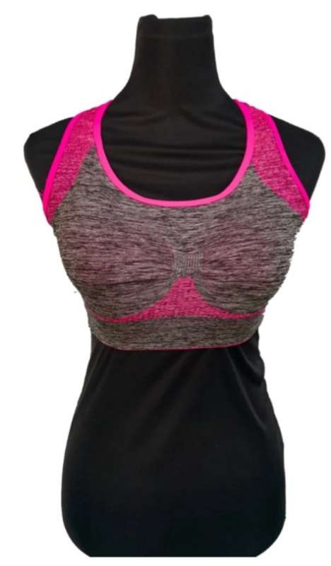 Ladies Pink Gym Top  (Size L)