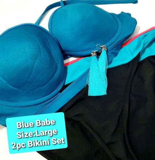 Blue Babe 2 pc Bikini Set (Size Large)