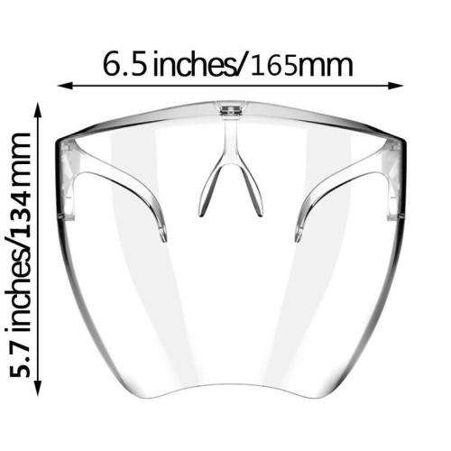 Anti Fog Full Face Shield Mask with glasses and eye shield