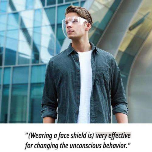 Anti Fog Full Face Shield Mask with glasses and eye shield