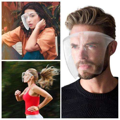 Anti Fog Full Face Shield Mask with glasses and eye shield