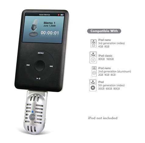 iVOICE PRO - STEREO VOICE /AUDIO RECORDER FOR IPOD