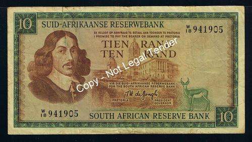 TW de Jongh - 3rd issue - R10 - Replacement Note - F