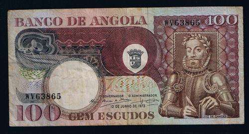 Angola  - 1973 -  100 Escudos  -  Pick 106  -  VF