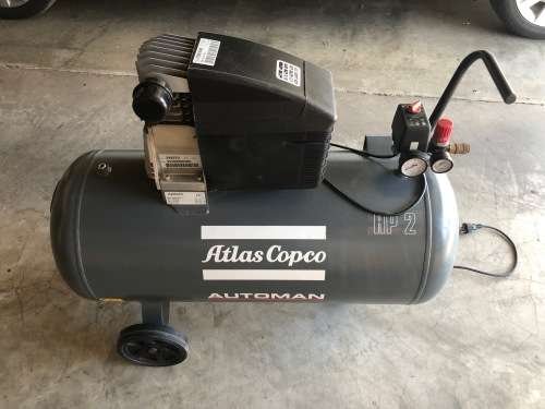 ATLAS COPCO AUTOMAN AF 20 E 90 liter Direct Drive Mobile Air Compressor 1.5kw 2 HP