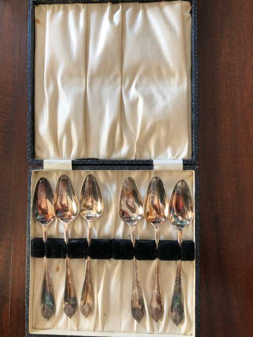 6 x silver EPNS spoons