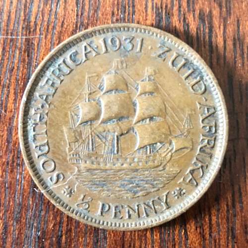 1931 SA Union Half Penny