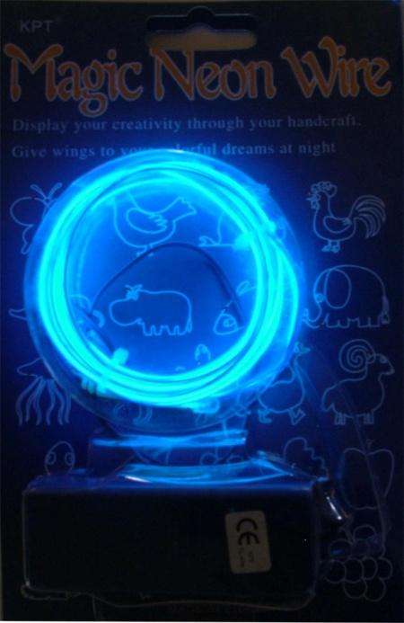 EL Wire - Electroluminescent Wire - Car Kit Version with 12v cigarette adaptor -  BLUE