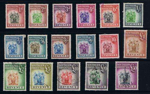 Southern_Rhodesia_Revenues_-_BF27-43_full_set_SR