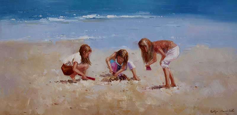 Large Original Oil painting on canvas 60x120cm : by Austyn Hannibal
