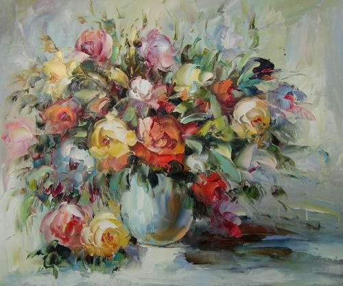 Original Oil painting on canvas 50x60cm : by Joan Watt
