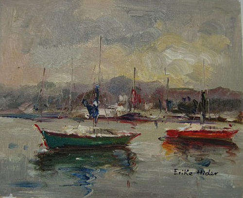 Original Oil painting on canvas 20x25cm : by Erika Hider