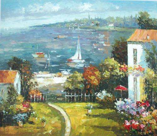 Large Original Oil painting on canvas 50x60cm : by Alex Robinson