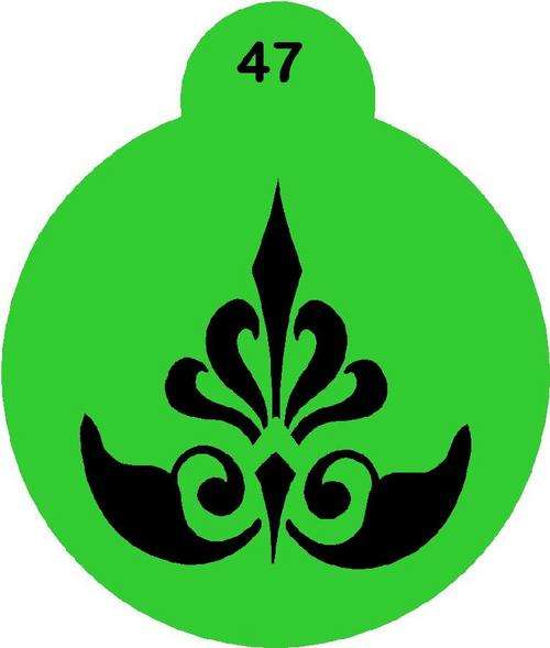 Cupcake Stencil Damask 3