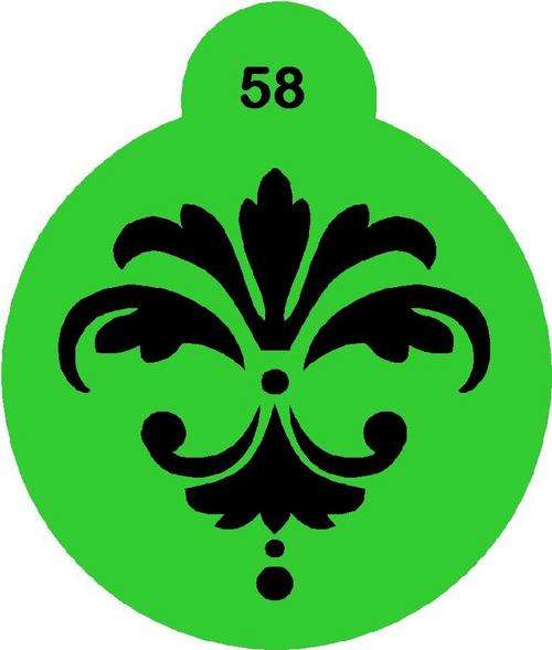 Cupcake Stencil Damask 6
