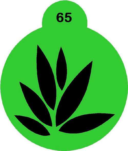 Cupcake Stencil Leaf 2