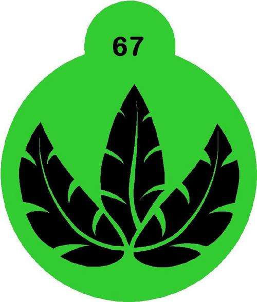 Cupcake Stencil Leaf 4