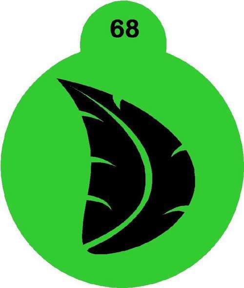 Cupcake Stencil Leaf 5