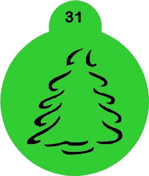 Cupcake Stencil Christmas 1