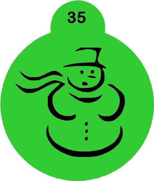Cupcake Stencil Christmas 5