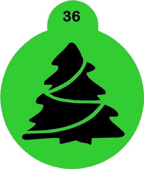 Cupcake Stencil Christmas 6