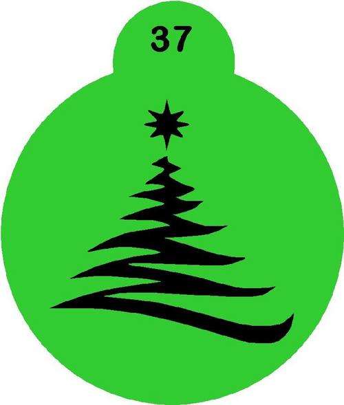 Cupcake Stencil Christmas 7