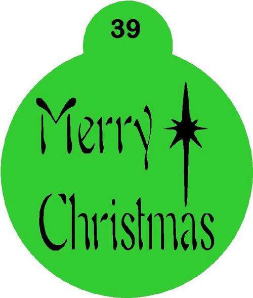 Cupcake Stencil Christmas 9