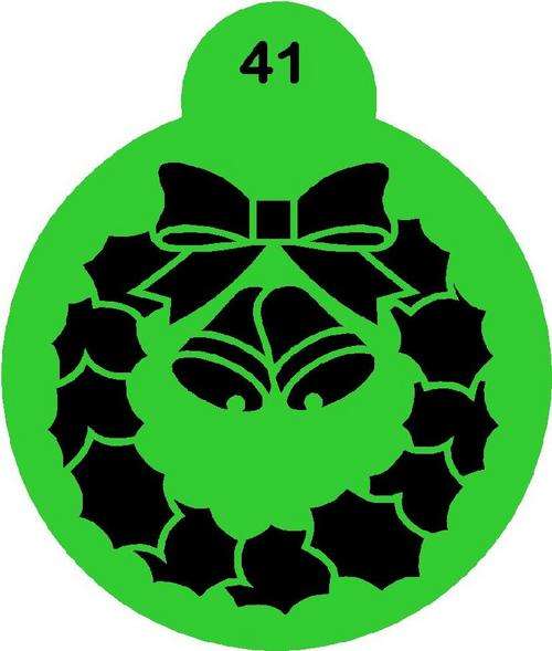 Cupcake Stencil Christmas 10