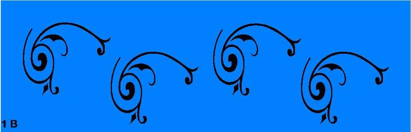 Border Stencil Scroll 1