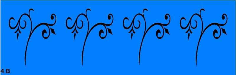 Border Stencil Scroll 4