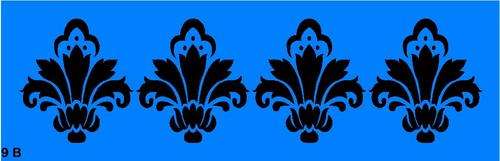 Border Stencil Damask 3
