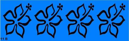 Border Stencil Flower 1