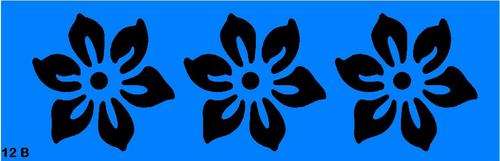 Border Stencil Flower 2