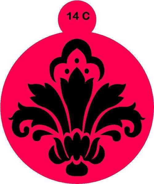 Cake Stencil Damask 1